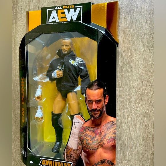 AEW All Elite Wrestling Unrivaled Collection CM Punk Action Figure #89 WWE - Picture 2 of 6